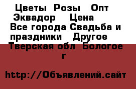 Цветы. Розы.  Опт.  Эквадор. › Цена ­ 50 - Все города Свадьба и праздники » Другое   . Тверская обл.,Бологое г.